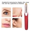Hair Shaver, Painless Hair Removal Shaver for Lip Cheeks Chin Nose Hair Ear Hair Eyebrows for Women Hair Removal(red) view 2