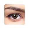 Aryan Super Premium Quarterly Disposable Color Contact lens most safest enthralling cosmetic lens for Men and Women 2 Pcs - Warm Brown (-1.00) Power view 1