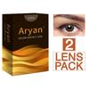 Aryan Super Premium Quarterly Disposable Color Contact lens most safest enthralling cosmetic lens for Men and Women 2 Pcs - Warm Brown (-3.50) Power view 3