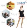 AccuSure Medical Compression Varicose Stocking 23-32 mmHg Support For Women & Men Thigh Length Hose|Open Toe|Beige| (Small) view 3