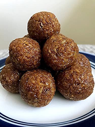Pure Natural Coconut laddu/Nariyal - sweet Coconut balls/Kobbari Laddu (healthy snacks) - 500 Gm