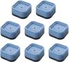 HENIJ 8 PCS Noise-Reduction Washing Machine Feet Pads Anti-Slip Anti-Vibration Silent Rubber Feet Mat Suitable for Washing Machines, Dryers, Tables, Shock Absorption, Blue view 1