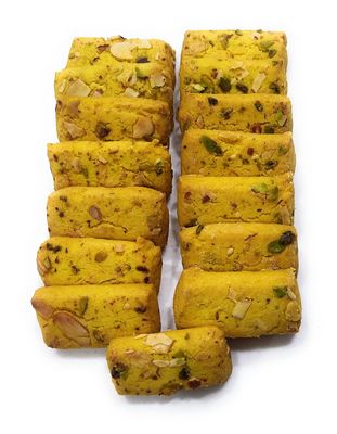 HARIBHAI DAMODAR MITHAIWALA PISTA BADAM COOKIES - 400 gms