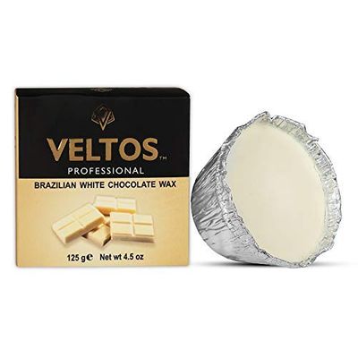 Veltos Brazilian White Chocolate Face Wax easily remove unwanted hairs upper like lisp hair, bikini line, Legs,Under Arms & full body (125gm)