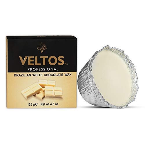 Veltos Brazilian White Chocolate Face Wax easily remove unwanted hairs upper like lisp hair, bikini line, Legs,Under Arms & full body (125gm)