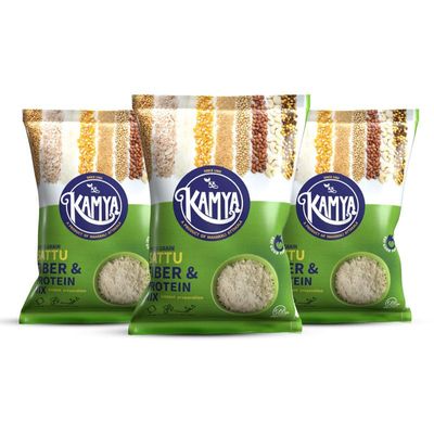 Kamya Mixed Grain Sattu | Natural Powder with High Protein and Fiber |100% Natural Nutrition | Cereals & Grains Sattu Drink (Pack of 3, 3Kg.)