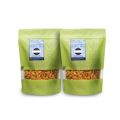 Bharath Bakers Kochi- Kerala Spicy Cornflakes Mixture -Medium Multi-pack of 2 X 300 grams (600 grams)