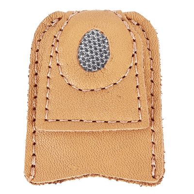 Fingertip Sleeve, Knitting Finger Sleeve Embroidery Supplies for DIY Hand-Make for Embroidery for Hand Sewing for Needlework(Large Leather Finger cot)