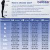 beister Medical Compression Pantyhose for Women & Men, Opaque Closed Toe 20-30mmHg Graduated Support Tights, Black, Small view 2