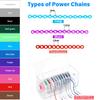 Orthodontic Elastic Chain Powerchain Annhua Dental Spool Elastic Rubber Band Power Chains for Braces - Long, Grey - 13# - 15ft/Roll view 2