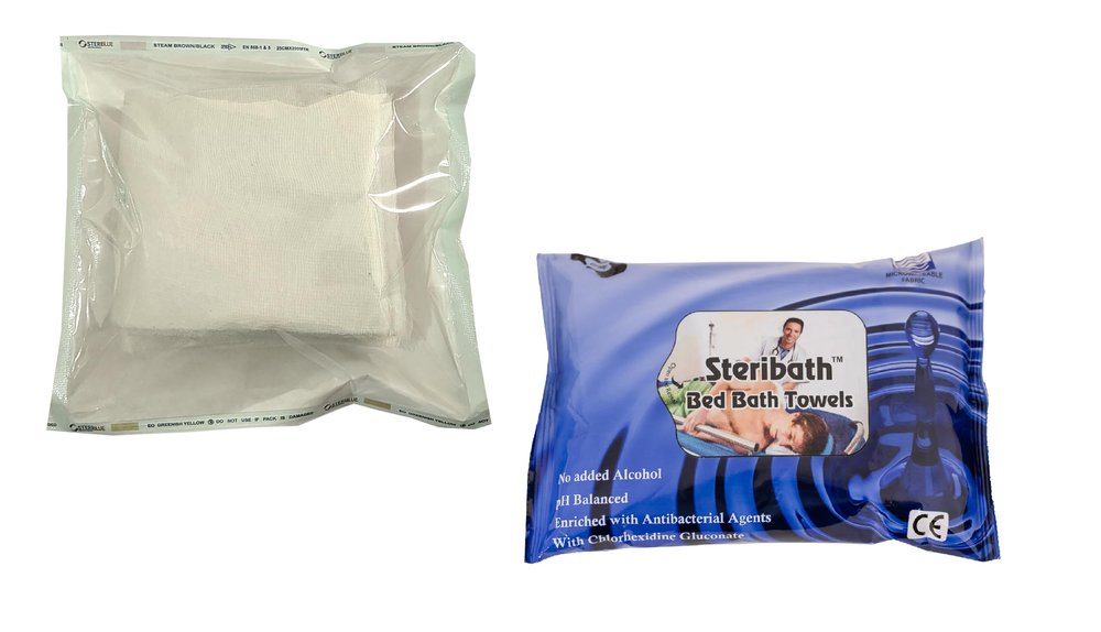 NUVO MEDSURG Cotton Gauze Dressing Pad E.T.O Sterlized (15 Cm x 15 Cm - 20 Pads)