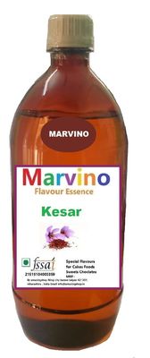 Marvino Kesar Food Flavours Essence for Cakes Whipcream Fondant Sweets Ice-Creams Chocolates Flavoring Syrup