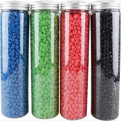4AJ BAZAAR Hard Wax Beans for Painless Hair Removal, Wax Beads for Bikini Brazilian, Underarms, Back and Chest, Hair Removal Waxing Spatulas 400 Gms