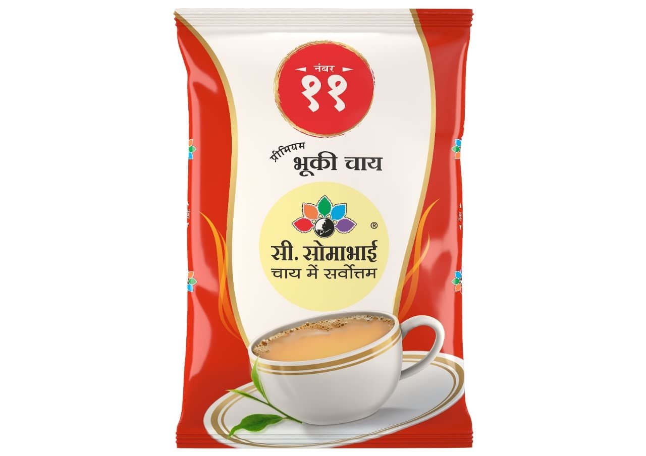 C. SOMABHAI (Quality Tea) No. 11 Ctc Premium Dust Tea - 1.5 Kg, Natural Assam Bhuki Tea, Kadak Chai Patti, Strong Regular Black Tea Powder, Strong Blend Tea Pouch For Office Home 1.5Kg