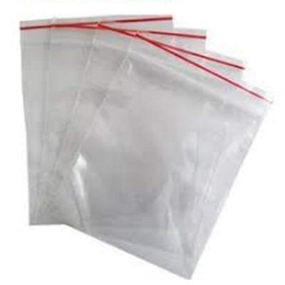 SUPERCOM Transparent Zip Lock Pouch Bags | Reusable Resealable Airtight Seal for Travel, Freezer and Refrigerator Storage | Versatile Zip Seal Bags for Packing Clothes Accessories (100 PC-8'' x 10'')