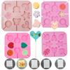 KKONHII Silicone Lollipop Mold, Soft & Safe Cute Shape Fondant Mold, For Making Lollipop, Chocolate, Candy, Cookie, with Lollipop Stick view 1