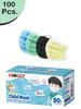 hobf Surgical Mask Pack containing surgical masks 3 layer 100 pieces/pack of 100 / pack of 50 / black surgical mask pack of 100 & 200 - surgical mask for kids FGK-3Ply Kids-57-YL,BL,BK,GR view 2