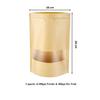 DEERA Brown Kraft Paper Kraft Paper Ziplock Pouch 160x260mm Pack of 50 view 2