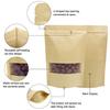 DEERA Brown Kraft Paper Kraft Paper Ziplock Pouch 160x260mm Pack of 50 view 3
