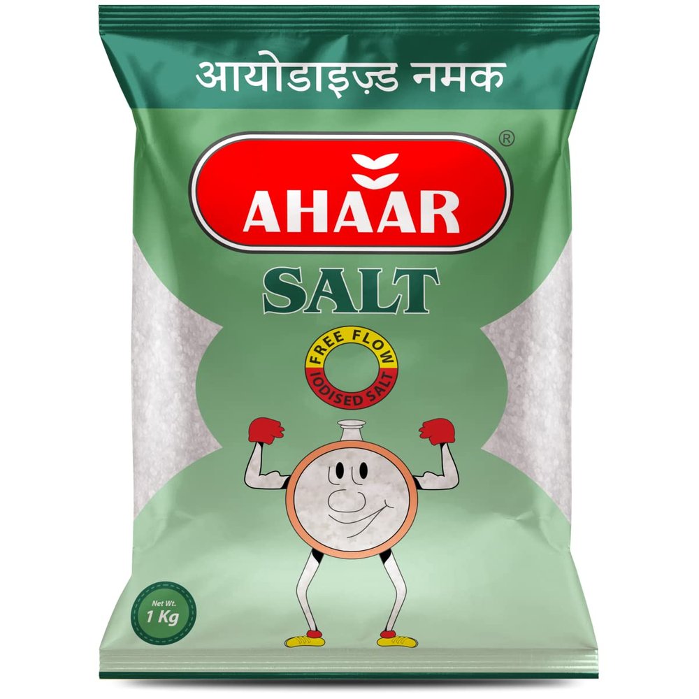 Ahaar Low Sodium Salt 1Kg | Iodised Namak