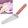 Metal Waxing Applicator, Practical Comfortable Grip Wooden Handle Stainless Steel Wax Spatulas for Home for Salon view 3