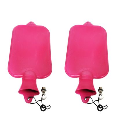 Dishan Hot Water Bag/Bottle (BRC Duckback) Non-Electrical 2L for Pain Relief- with Leak Proof Technology- Pack of 2