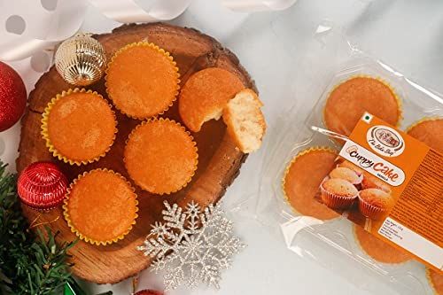 The Bake Shop Christmas Delicious Veg Vanilla Cuppy Cake (Pack of 3)