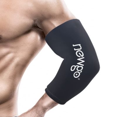 NEWGO Elbow Ice Pack for Tendonitis, Elbow Ice Wrap Ice Sleeve Arm Flexible Ice Packs Cold Therapy Compression Ice Sleeve for Elbow, Knee, Calf Pain Relief, Inflammation, Injuries