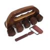 AB CRAFT Rose Wooden Acupressure Back Massager For Full Body Massager Pain Relief Multi-Purpose Body Massager With 10 Manual Massage Roller Brown Color (Pack of 2) view 1