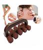 AB CRAFT Rose Wooden Acupressure Back Massager For Full Body Massager Pain Relief Multi-Purpose Body Massager With 10 Manual Massage Roller Brown Color (Pack of 2) view 2