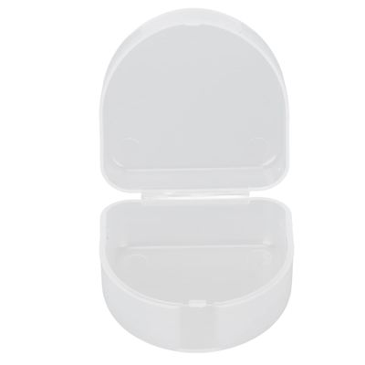 Denture Retainer Box, Snap on Protective Mouthguard Container Box Waterproof Locking Tightly Portable Size for Daily Use