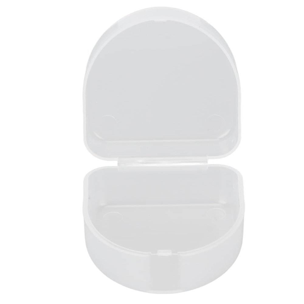 Denture Retainer Box, Snap on Protective Mouthguard Container Box Waterproof Locking Tightly Portable Size for Daily Use