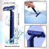 30 Pieces Disposable Razors Bulk Individually Wrapped Disposable Safety Razor Twin Blade Razors with Clear Safety Cap for Travel Hotels Motels Beauty Salons Homes view 2