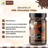Prizex Milk Chocolate Chips for Decoration Coffee, Ice Creams and Shakes, Milk Chocolate Chips, Milk Chocolate Baking Chips, Tasty (100 GM) view 3