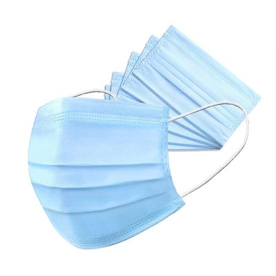 GIRIRAJ MART Unisex Non-Woven Fabric Disposable Surgical Mask-Pack of 100 | 3 Layer, 3 Ply Use and Throw Mask for Face (Blue, Without Valve)