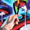 Barber Straight Razor - Stainless Steel Straight Razor Kit with 10 Derby Premium Blades (Black) view 2