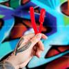 Barber Straight Razor - Stainless Steel Straight Razor Kit with 10 Derby Premium Blades (Red) view 2