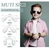 24 Pieces U Shaped Eyeglasses Nose Pads, Screw in Glasses Strap Bridge Silicone Nose Pads, 3 Size 42mm 32mm 28mm, Transparent Eyeglasses Nose Pads for Anti Slip Anti Drop Glasses Fixing Tool view 2