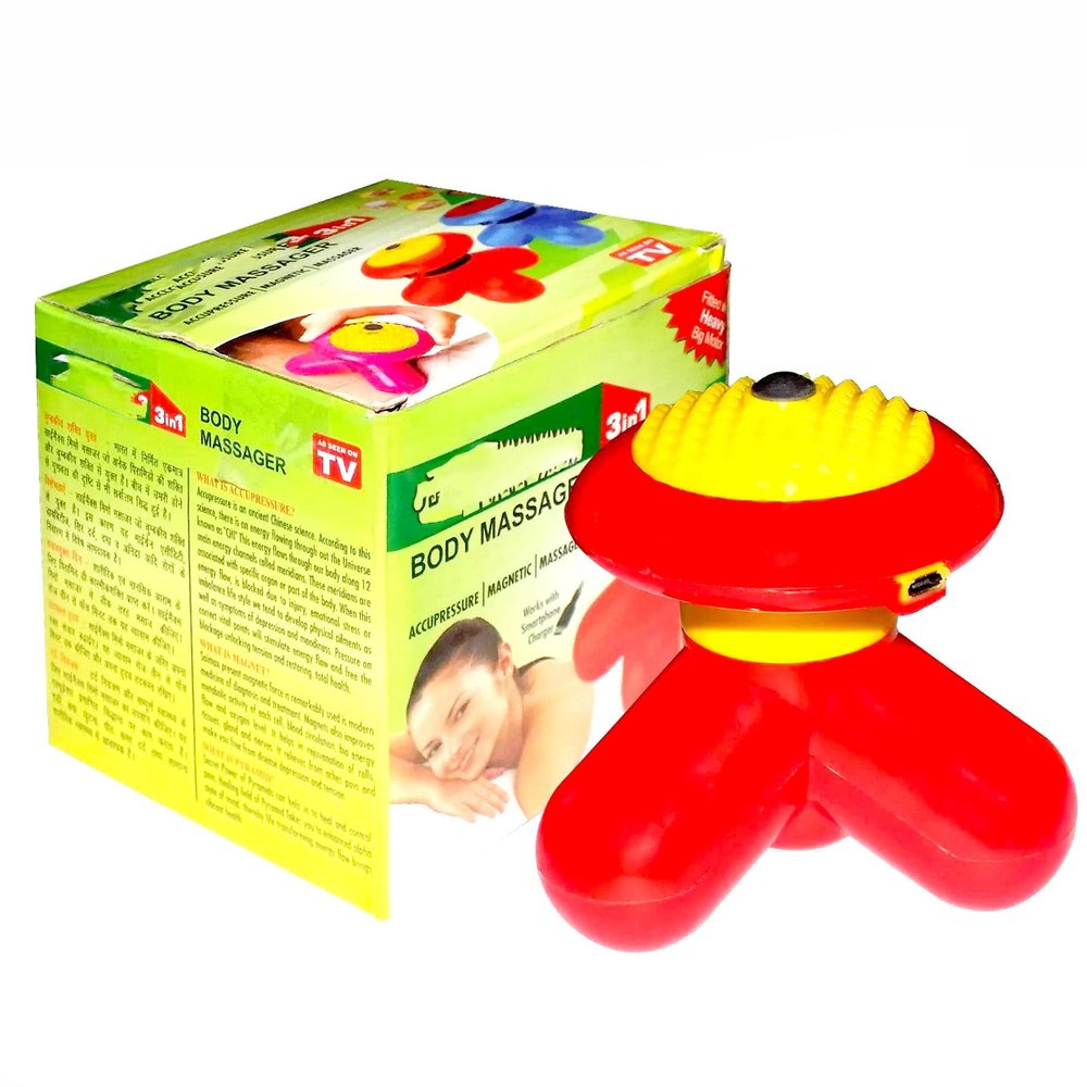 3 In 1 Acupressure Full Body Massager Vibration Electric Mini mimo mini vibration full body massager slimming body massager For pain relief with USB Port