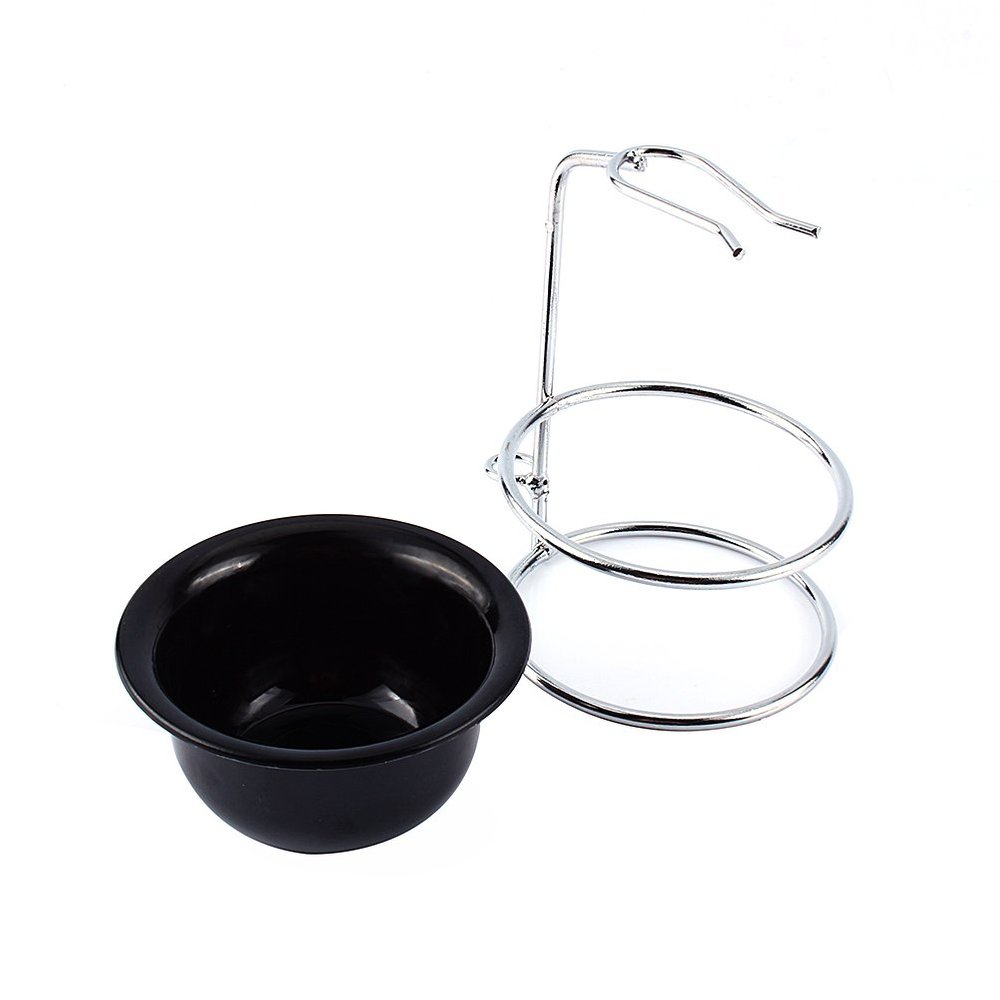 Shaving Bowl Shaving Brush Holder Stainless Steel Holder Durable for hold a shaving brush shaving items organized and clear