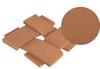 Nyamah Sales 100 Pieces Waxing Strip Non-Woven Wax Strip Hair Removal with 50 Pieces Wax Applicator Sticks for Men and Women Salon and Home Use (Brown) view 4