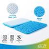 12 Pack Scrub & Wipe Cloths, Dual-Sided Sponges for Kitchen, All-Purpose Cloth for Dishes, Pots, Pans, Non-Stick Cookware, Countertops (Red, Yellow, Blue) view 3