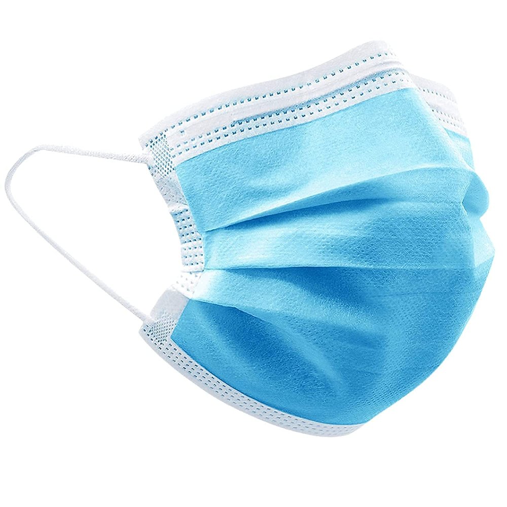 GIRIRAJ MART 3 Layer Non-Woven Fabric Disposable Face Mask -Pack 200