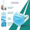 GIRIRAJ MART Disposable Surgical mask with 3 Layered Filtration Mask - Pack of 200 view 3