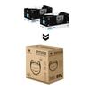 Medohealthy 3 Ply Disposable Cotton Face Masks (Pack of 100, Black) for Unisex with Nose Pin BIS, (ISI) Certified Mask with Melt Blown Layer view 2