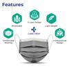 Medohealthy 3 Ply Disposable Face Masks (Pack of 50,Grey) with nose pin BIS, (ISI) Certified mask with Melt blown layer view 3
