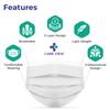 Medohealthy 3 Ply Disposable Face Masks (Pack of 100,White) with nose pin BIS, (ISI) Certified mask with Melt blown layer view 4