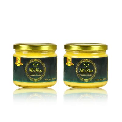 Organic Ghee - A2 Pure Ghee - 100% Desi Gir Cow Ghee - A2 Cow Desi Ghee - Cow Ghee - Vedic Bilona Method - Grass-fed, Cultured & Traditional A2 Ghee - Glass Bottle - cow ghee pure
