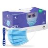 Medohealthy 3 Ply Disposable Face Masks (Pack of 50,Blue) with nose pin BIS, (ISI) Certified mask with Melt blown layer view 1