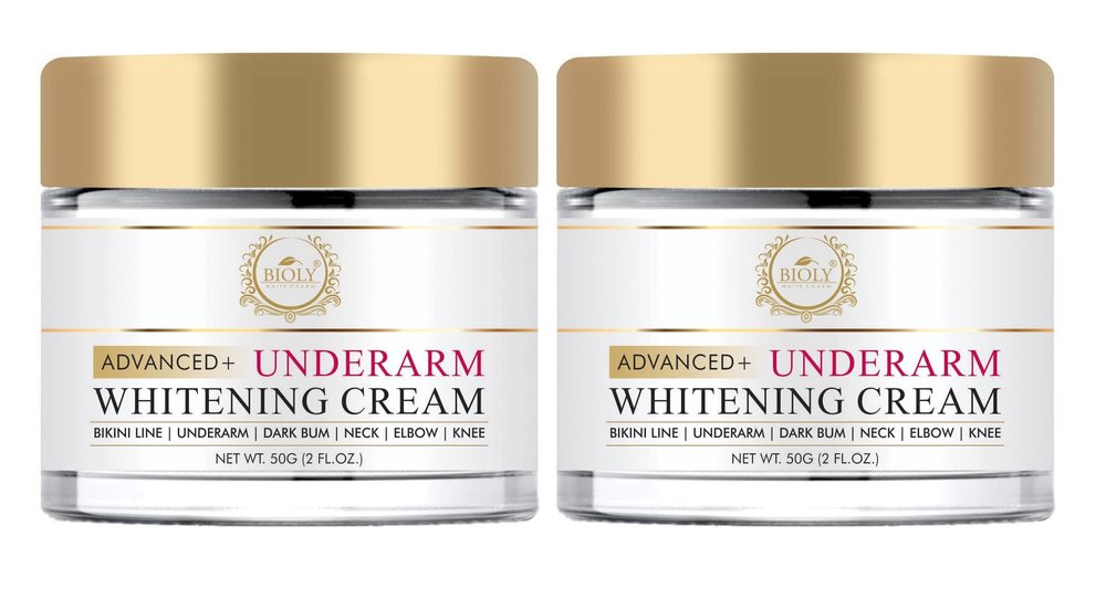 Bioly White Charm Advanced Plus Underarm Whitening Cream (Dark Spots Removal Cream) (Pack of 2, 50 GM Each)